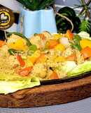 Sizzler Chicken Makhni Malai Boti Restaurant Style With Sauted Veggies
