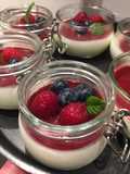Panna Cotta with Mixed Berries