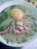Caldo de cordero con mote