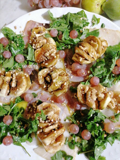 Foto di Pesce Spada con fichi e noci, alla crema di aceto balsamico
