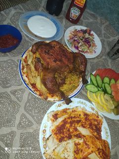 صورة لوصفة فروج مشوي