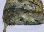 Una foto de budin acelga con harina
