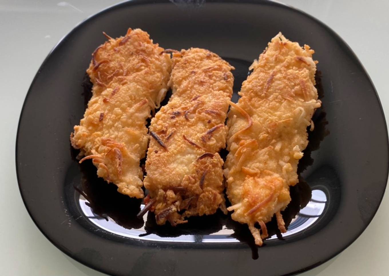 Fajitas de pollo al coco