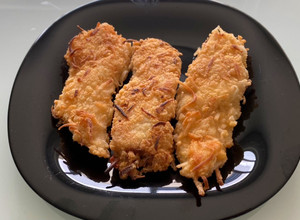 Una foto de Fajitas de pollo al coco