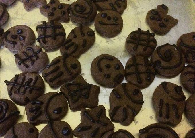 Kukis coklat simpel (choco butter cookies)