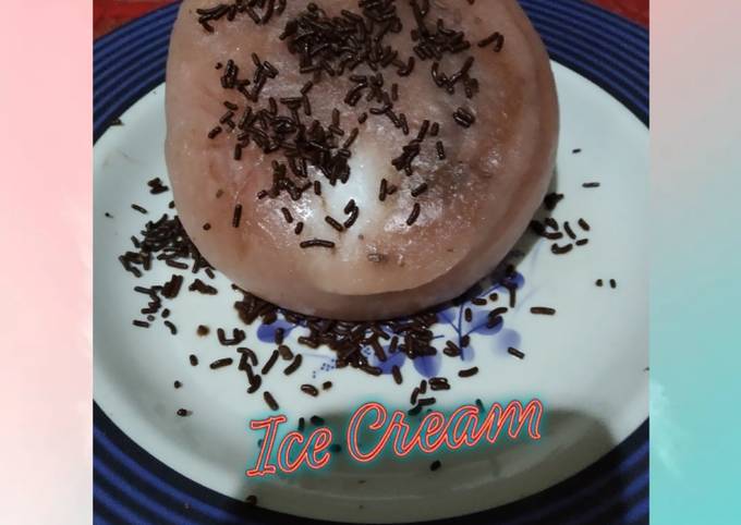 Cara Membuat Es krim coklat ovaltine Rumahan