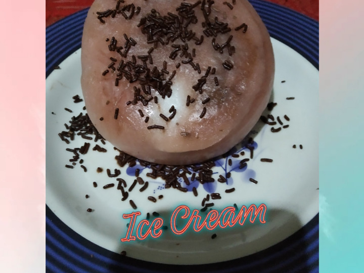 Cara Membuat Es krim coklat ovaltine Rumahan