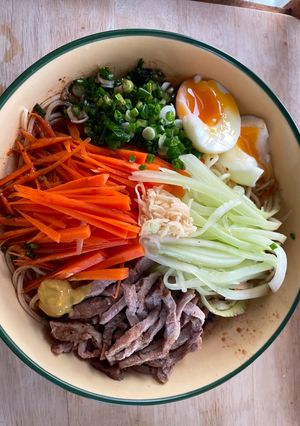 รูปของ สปาเกตตี้เย็นอย่างโซบะเย็น😅🍜🍱