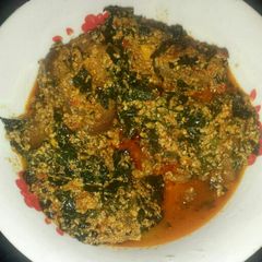 A picture of Egusi soup.