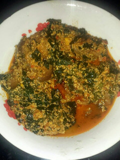 A picture of Egusi soup.