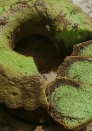 Foto resep Bolu pandan marmer