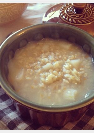 。秋末滋養元氣褒。好蒡粥 的食譜成品照片