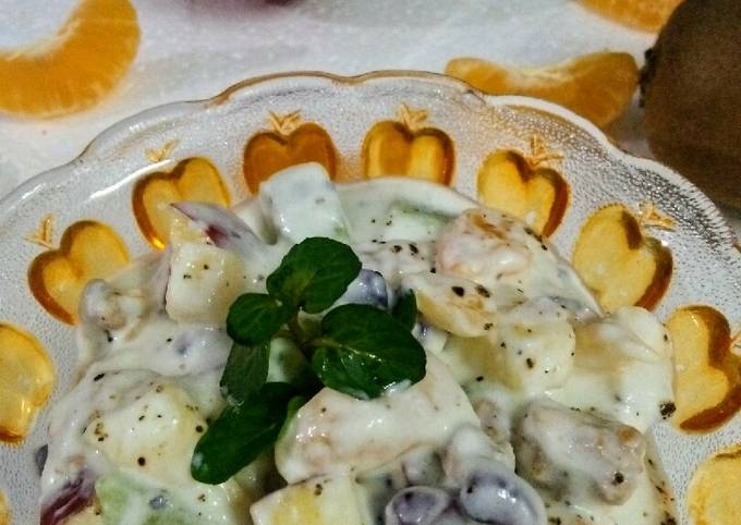 Easiest Way to Prepare Perfect #Fruits and cream salad