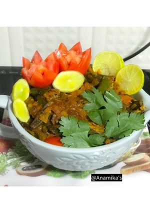 A picture of Bhindi/Okra Masala Fry.