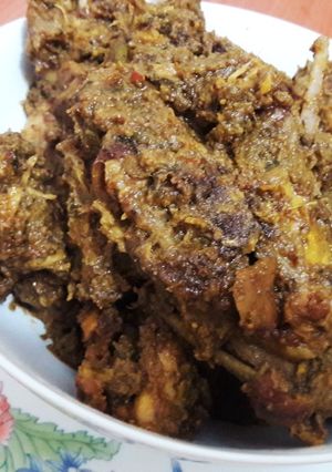 A picture of Andhra chicken fry.