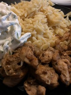 Hähnchen Gyros mit Tzazikiquark Rezepthauptbild
