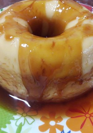 Una foto de Flan de maizena
