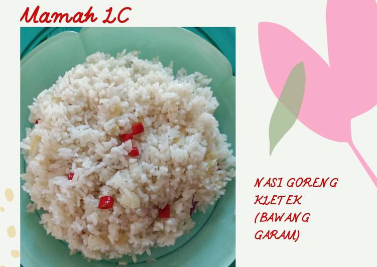 makanan Nasi goreng kletek (bawang garam) yang Enak Banget