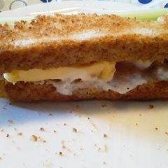 A picture of Brad's Inspired Tuna Salad Sandwich on Wheat Bread.