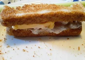 Unique Recipe Brads Inspired Tuna Salad Sandwich on Wheat Bread Very Delicious