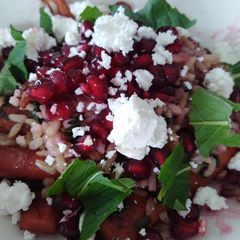 A picture of Warm carrot salad.