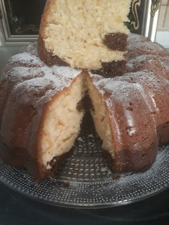 Una foto de Bizcocho de café y leche.En Thermomix