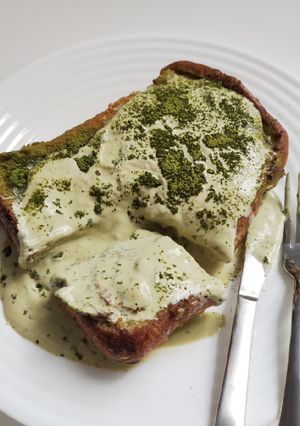 Foto resep Matcha Lava Toast
