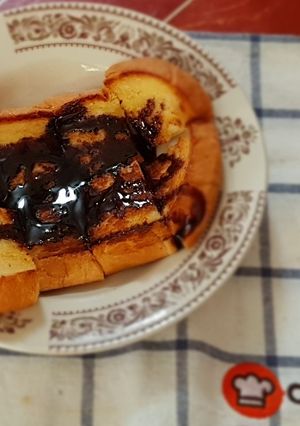 รูปของ Choco butter Toast ขนมปังเนยช็อคโกแลต