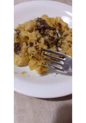 Una foto de Ñoquis de batata vegan