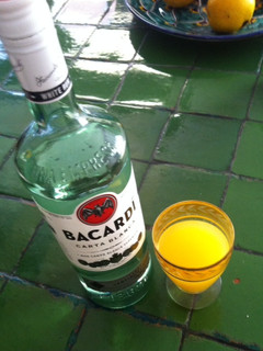 Una foto de Naranja y ron / Orange rum