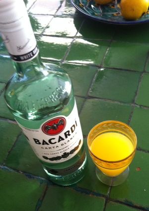 Una foto de Naranja y ron / Orange rum