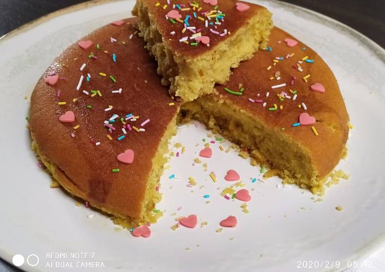 Torta in padella,senza uova senza latte.con farina di riso