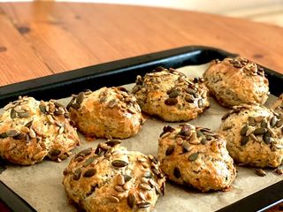 Herb, Cheese, Nuts and Seed Scones