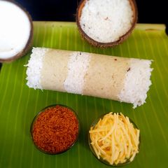 Sweet potato puttu A picture of Sweet potato puttu.