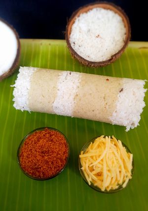 A picture of Sweet potato puttu.