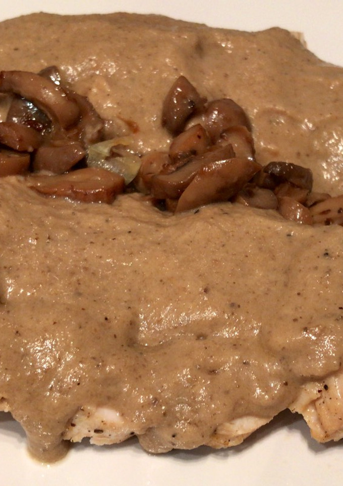 Una foto de Solomillo de pavo con crema de champiñones