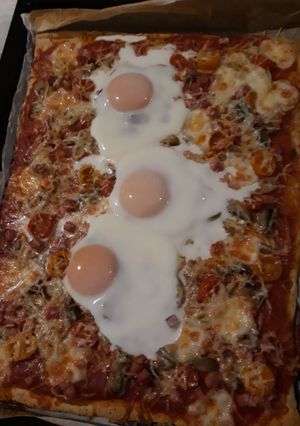 Une photo de Pizza familiale du dimanche soir