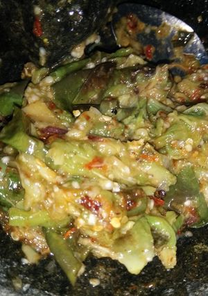 Foto resep Sambel terong ijo