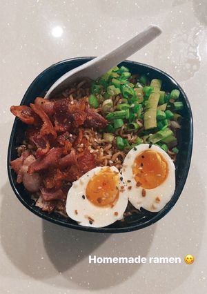 A picture of American “fancy” ramen.