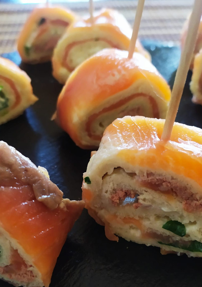Una foto de Canapés de salmón