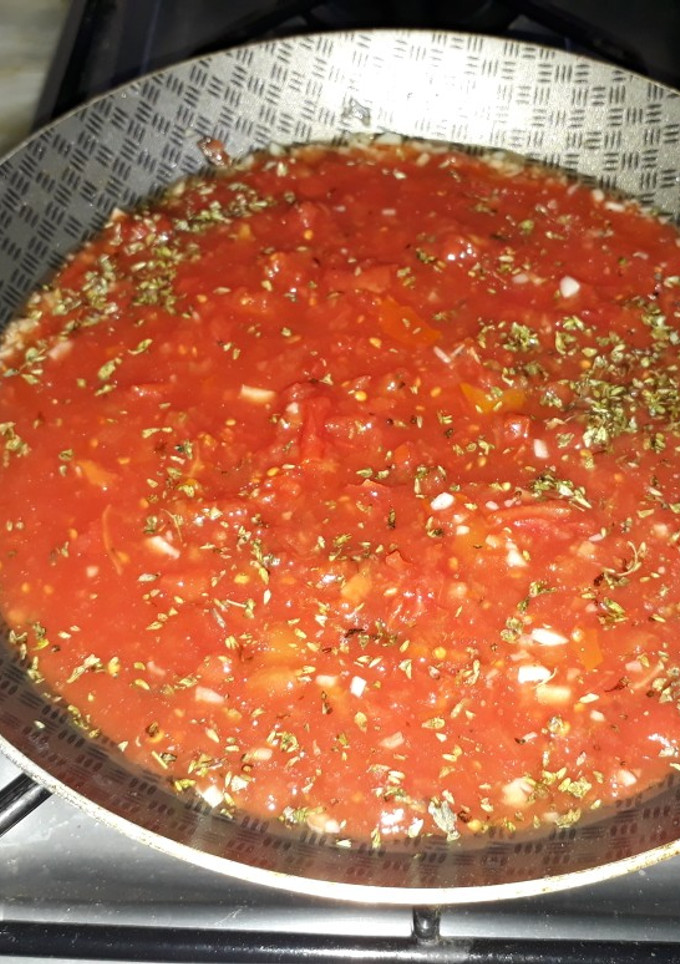 Una foto de Salsa para pizza