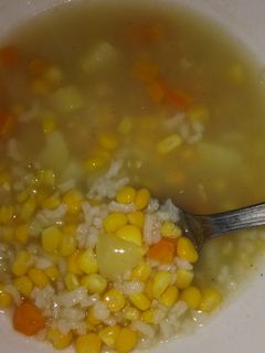 Foto resep Bubur manado kuah sop ala anak kost 😊