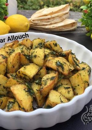 A picture of Potatoes with Fresh Cilantro.