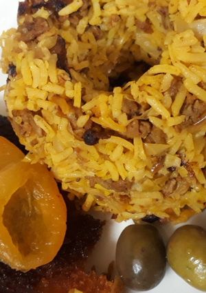 عکسی از دستور کلم پلو با گوشت چرخ کرده