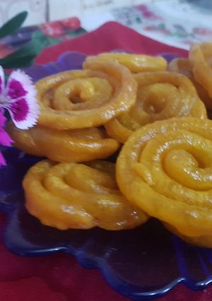 A picture of Jalebi Recipe I 15 Minute me Kurkuri Rasili Jalebi.