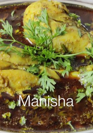 A picture of Kolhapuri Tambda Rassa(Kolhapuri Chicken Curry).