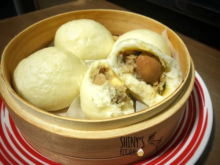 Langkah Gampang Membuat Resep Bakpao isi ayam jamur yang Bisa Manjain Lidah Anti Ribet, Lezat