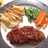 Crispy chicken steak (w/ bbq sauce)