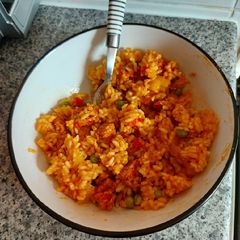 A picture of Vegan Chorizo Paella.