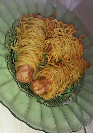 Foto resep Mie gulung sosis